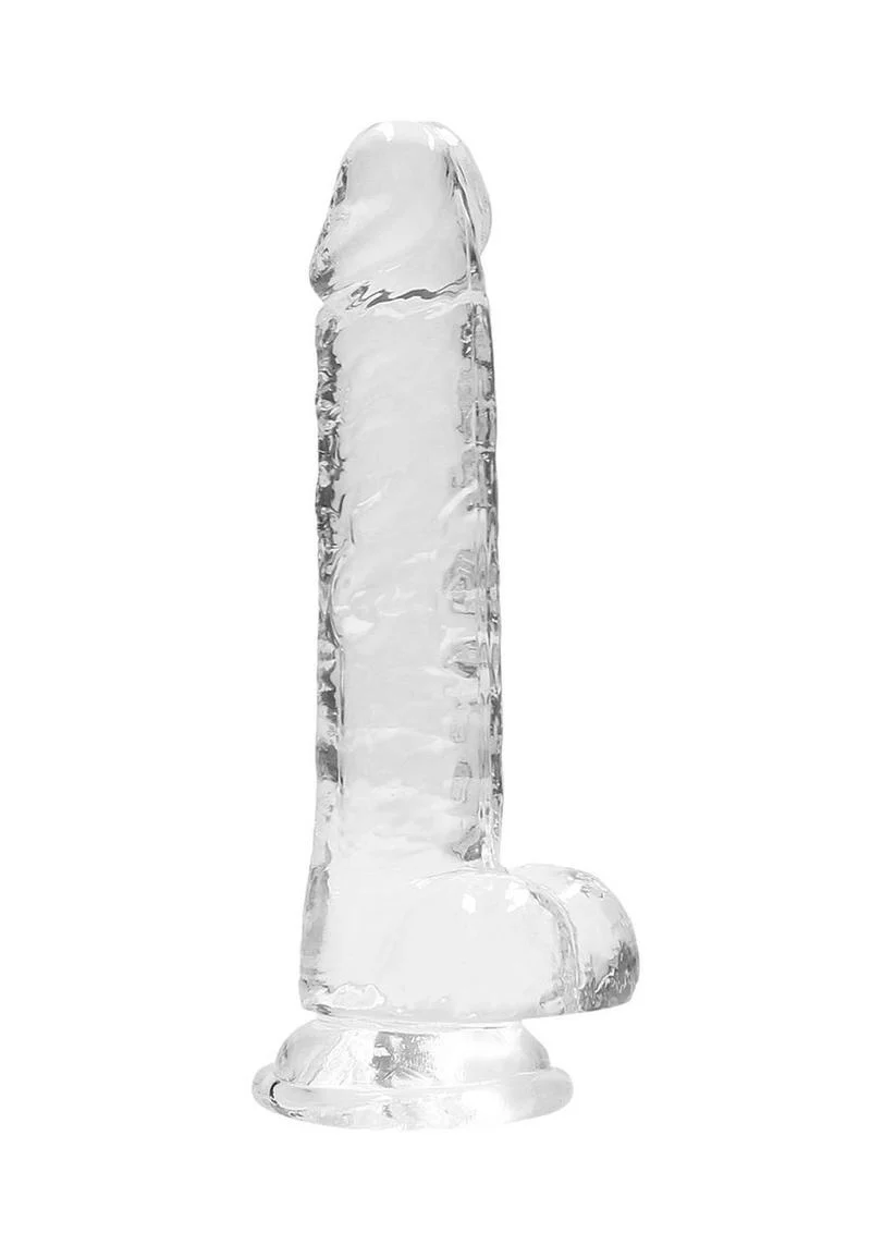 Realrock Crystal Clear Dildo with Balls - Image 9