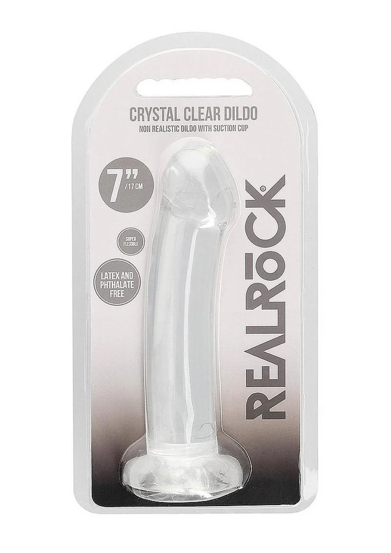 Realrock Crystal Clear Non Realistic Dildo with Suction Cup - Image 28
