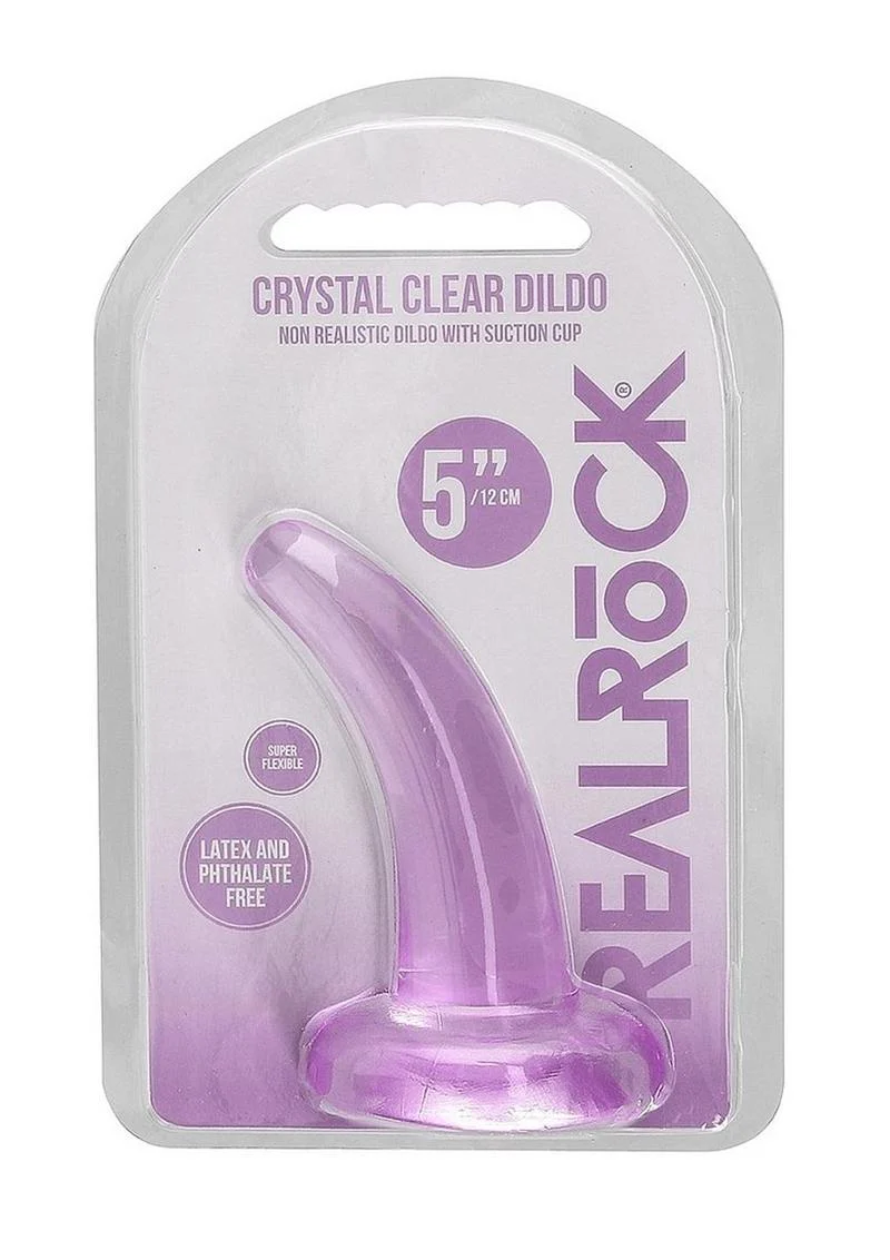Realrock Crystal Clear Non Realistic Dildo with Suction Cup - Image 40