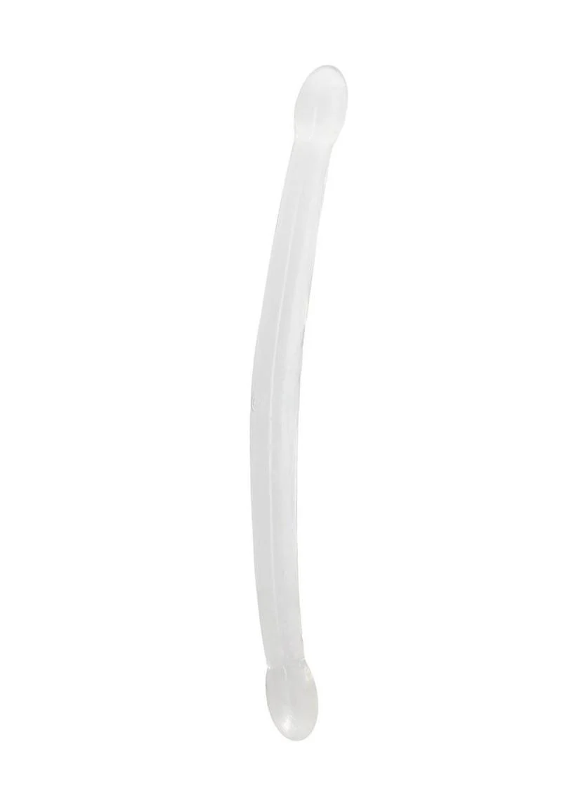 Realrock Crystal Clear Non Realistic Double Dildo - Image 3