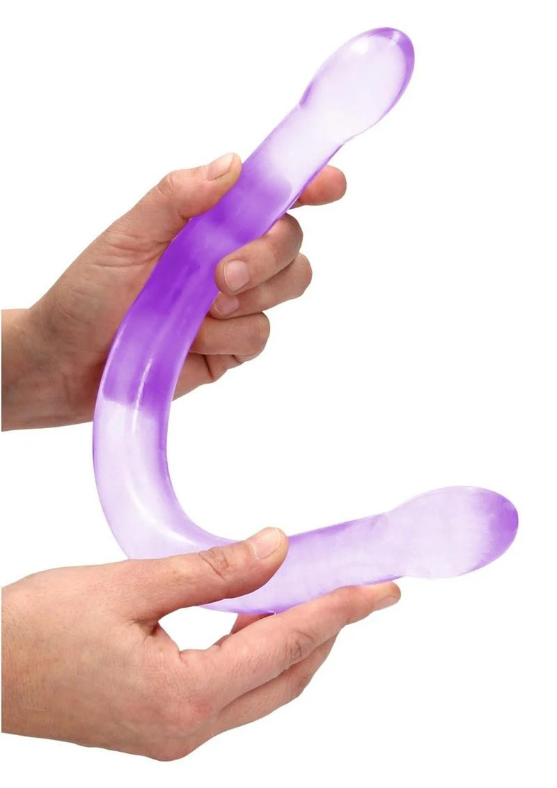 Realrock Crystal Clear Non Realistic Double Dildo - Image 5