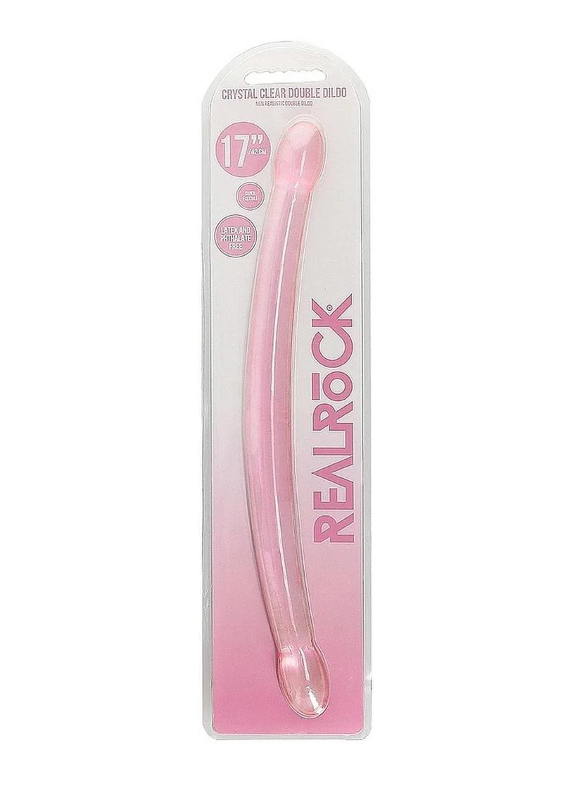 Realrock Crystal Clear Non Realistic Double Dildo - Image 6