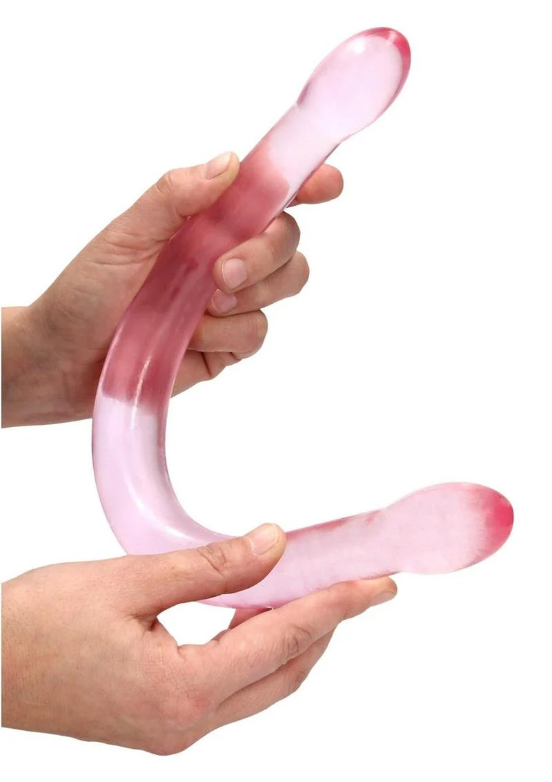 Realrock Crystal Clear Non Realistic Double Dildo - Image 7