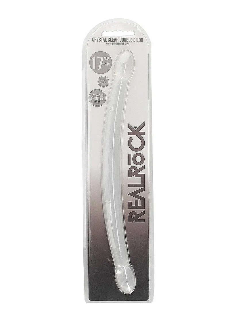 Realrock Crystal Clear Non Realistic Double Dildo - Image 8