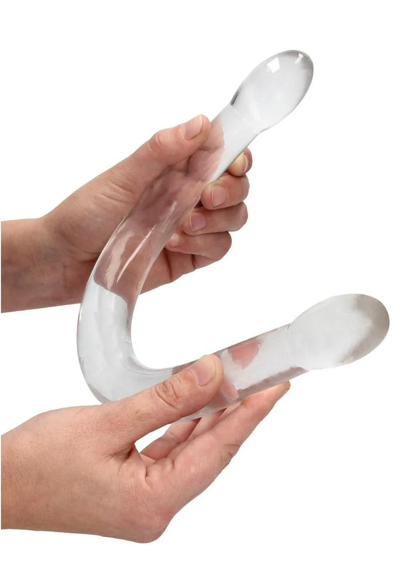 Realrock Crystal Clear Non Realistic Double Dildo - Image 9