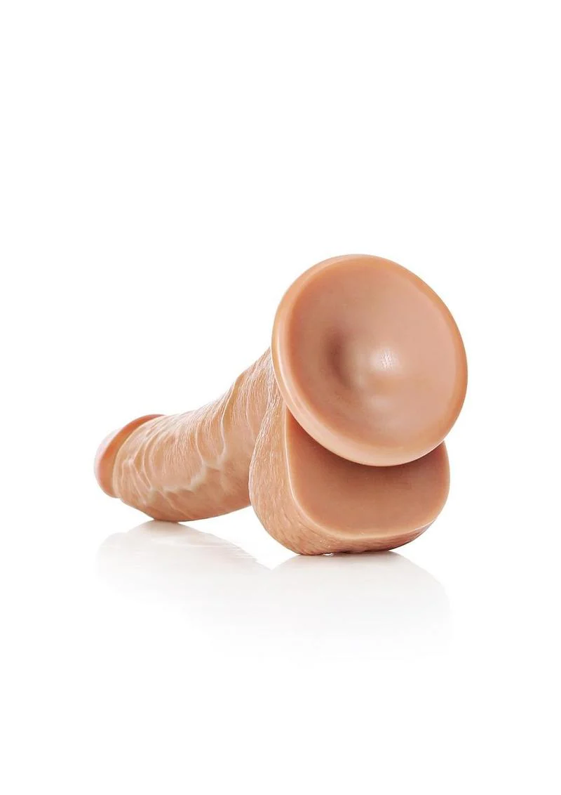 Realrock Curved Realistic Dildo with Balls and Suction Cup - Image 12
