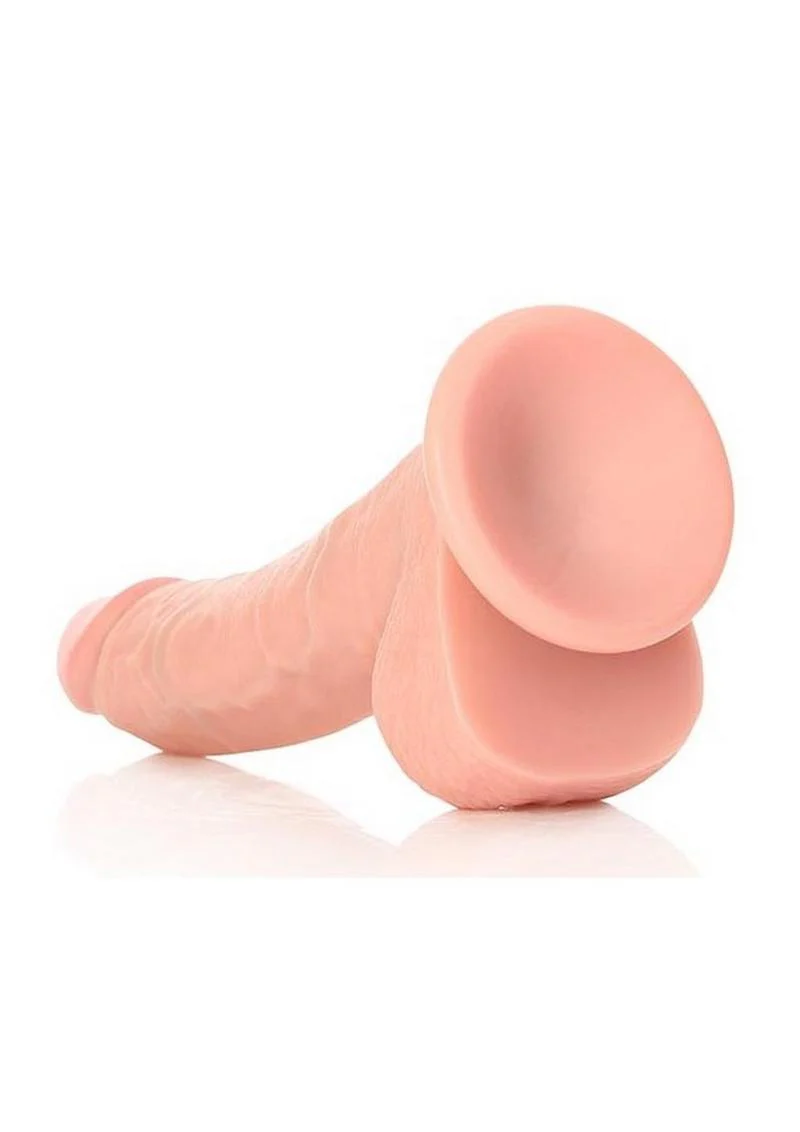 Realrock Curved Realistic Dildo with Balls and Suction Cup - Image 16