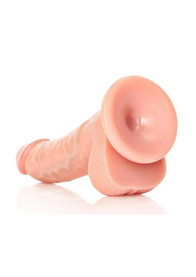 Realrock Curved Realistic Dildo with Balls and Suction Cup - Image 7