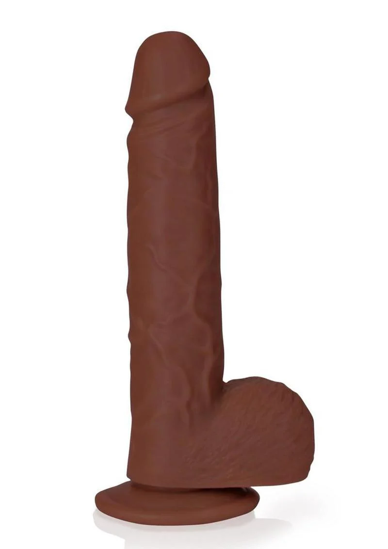 Realrock Realistic Skin Straight Realistic Dildo with Balls and Suction Cup