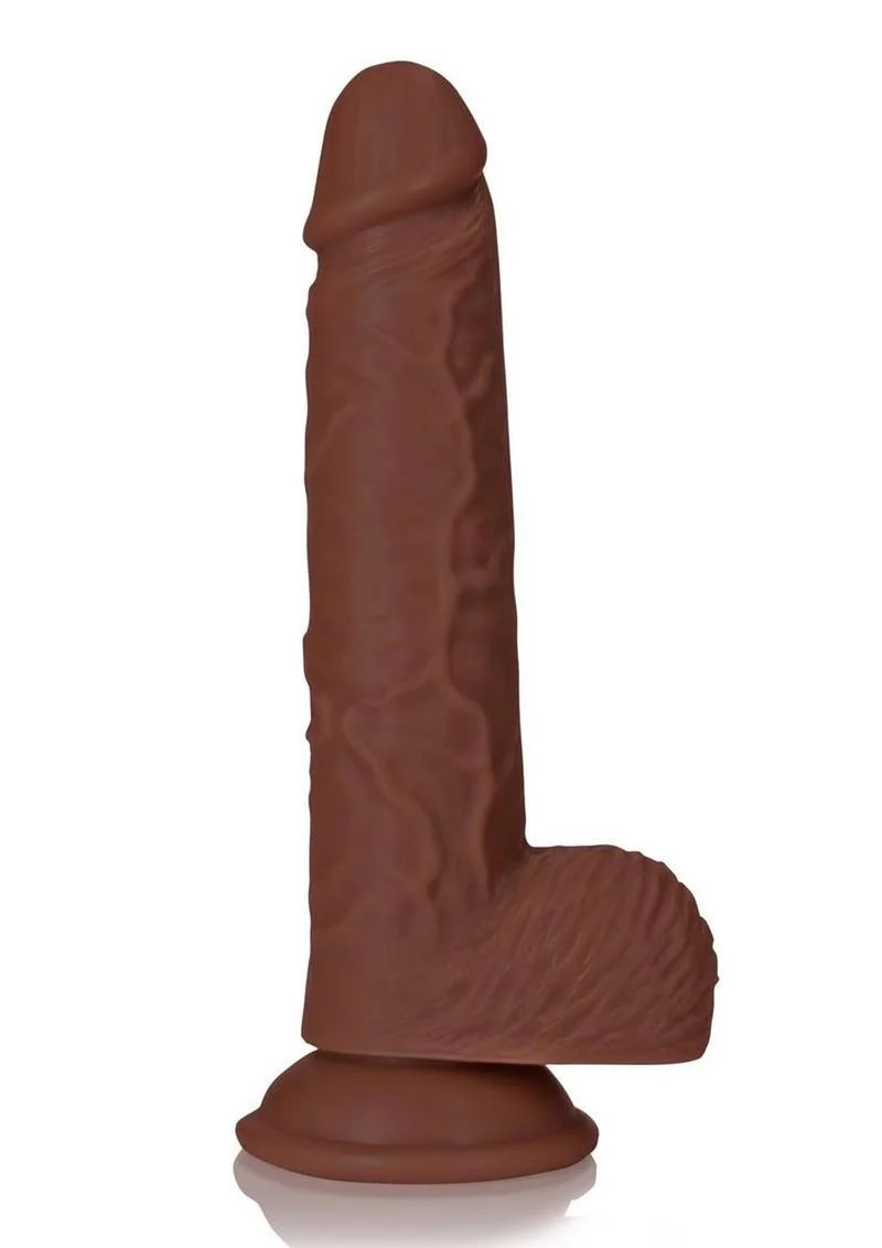Realrock Realistic Skin Straight Realistic Dildo with Balls and Suction Cup - Image 2