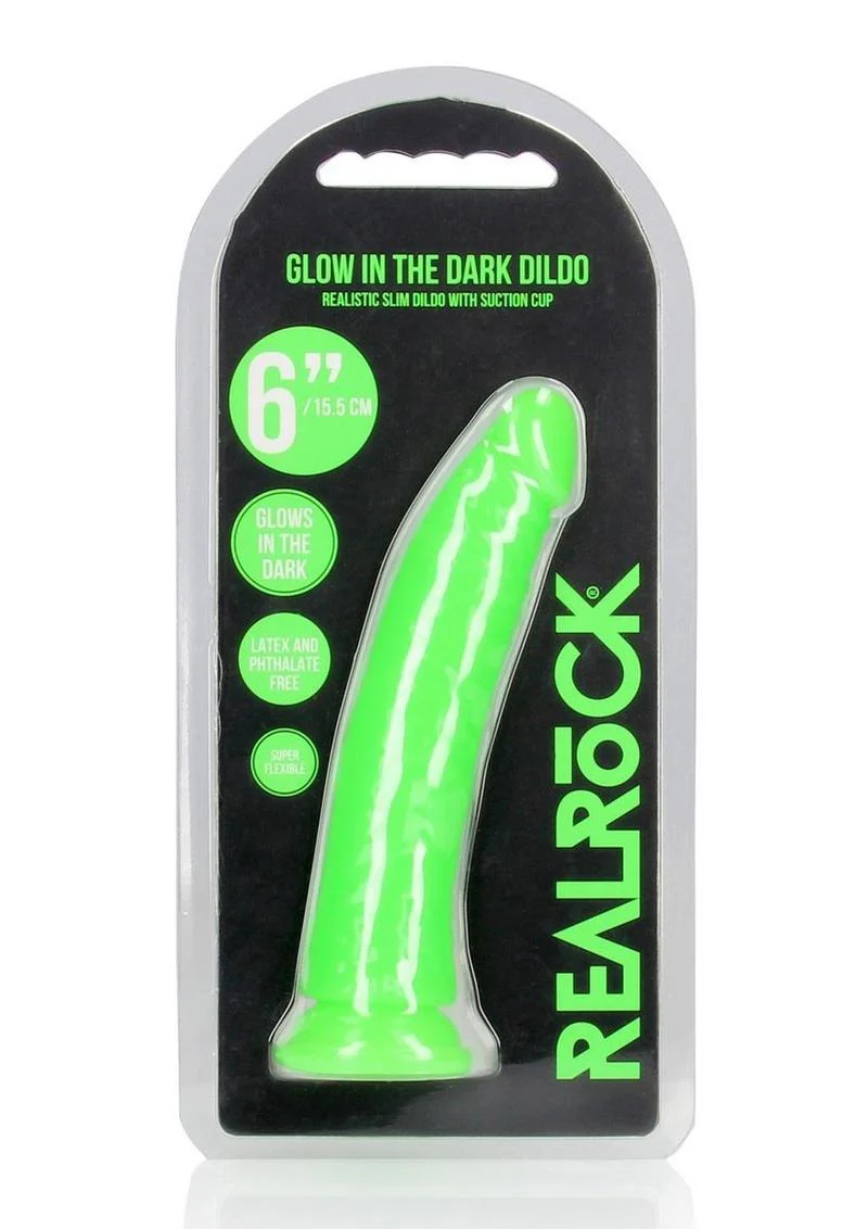 Realrock Slim Glow In The Dark Dildo with Suction Cup - Image 37