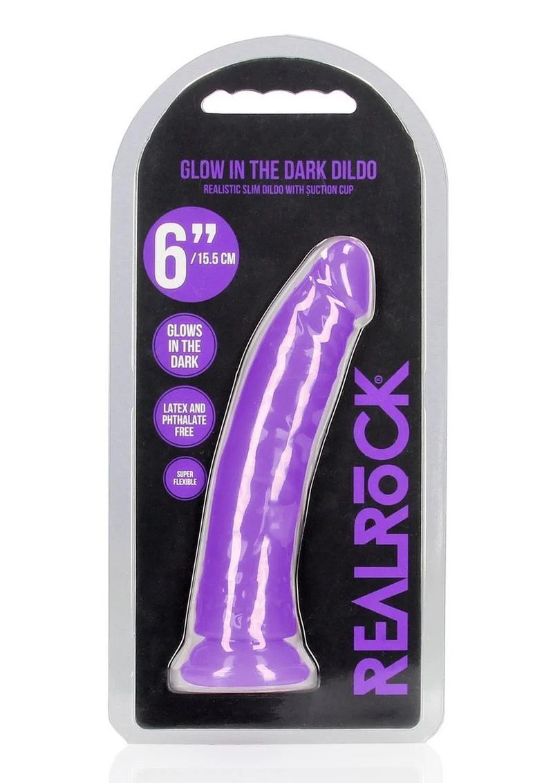 Realrock Slim Glow In The Dark Dildo with Suction Cup - Image 43