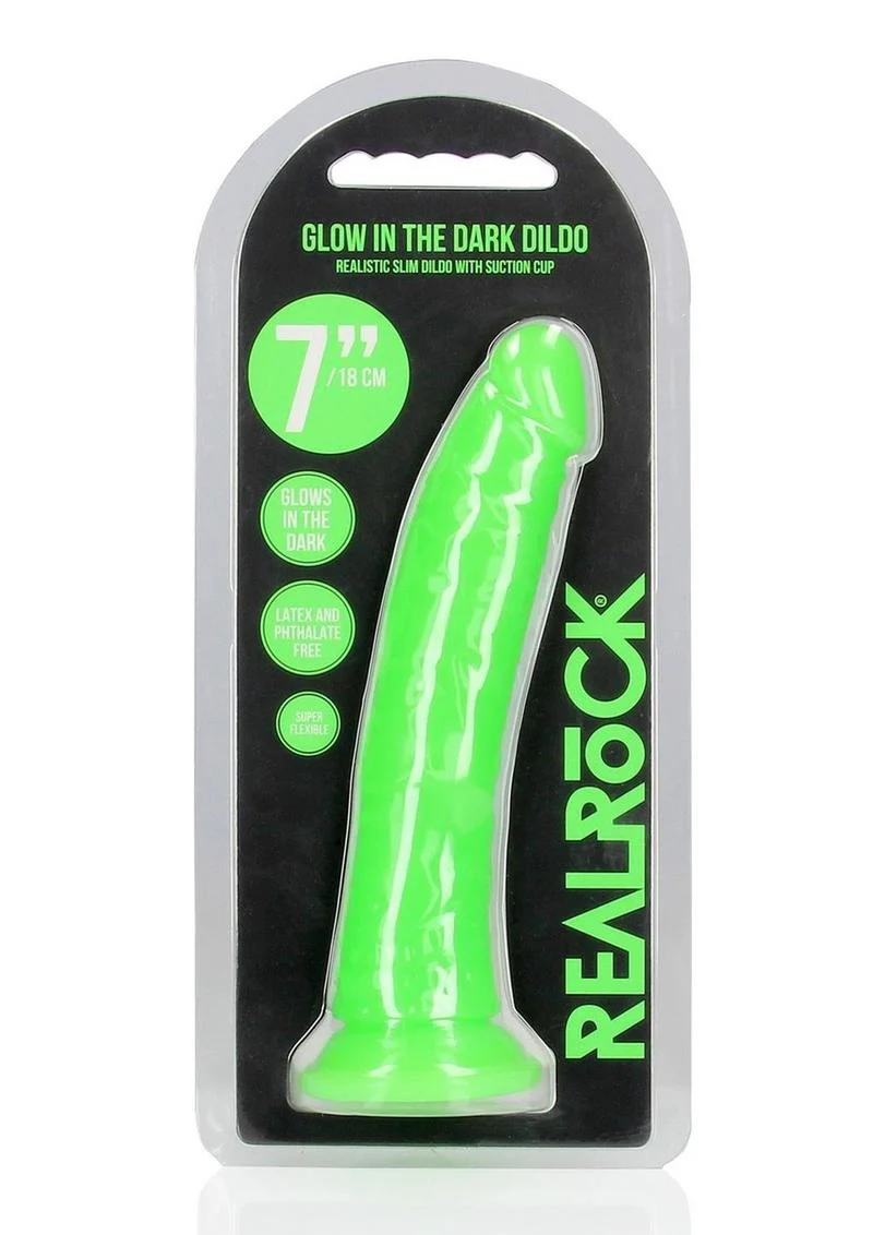 Realrock Slim Glow In The Dark Dildo with Suction Cup - Image 46