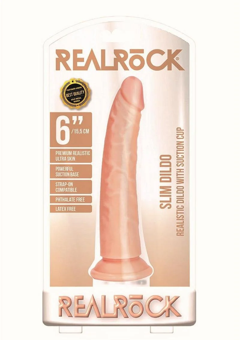 Realrock Slim Realistic Dildo with Suction Cup - Image 10