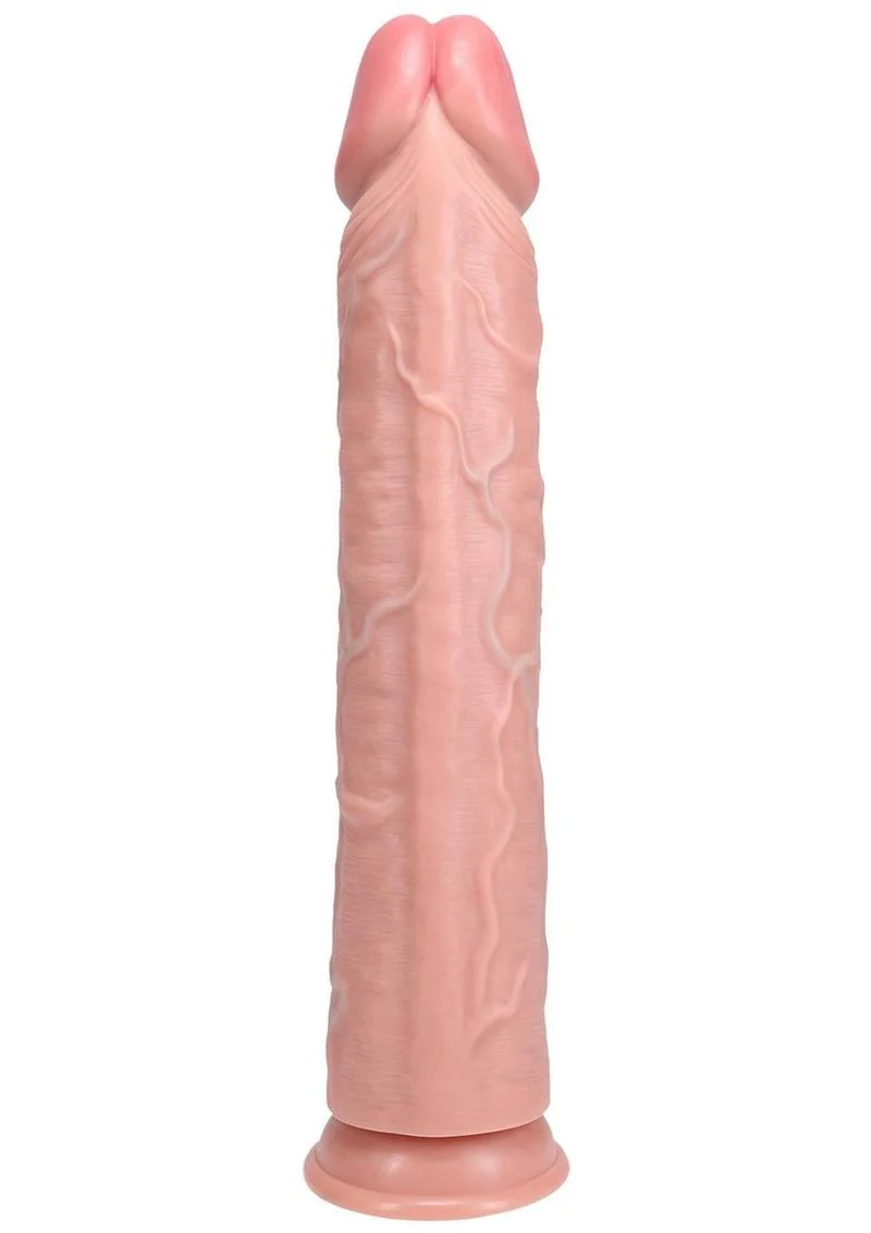 Realrock Ultra Realistic Skin Extra Large Straight Dildo with Suction Cup - Image 4