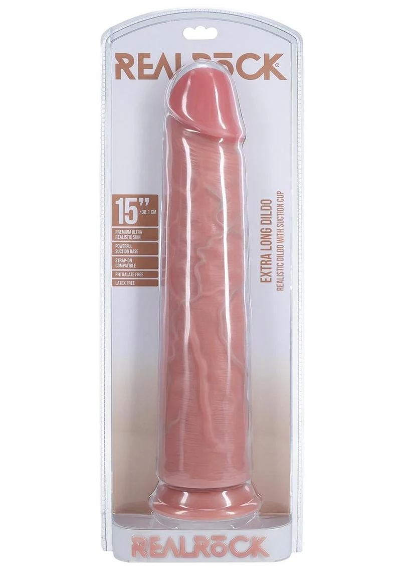 Realrock Ultra Realistic Skin Extra Large Straight Dildo with Suction Cup - Image 7