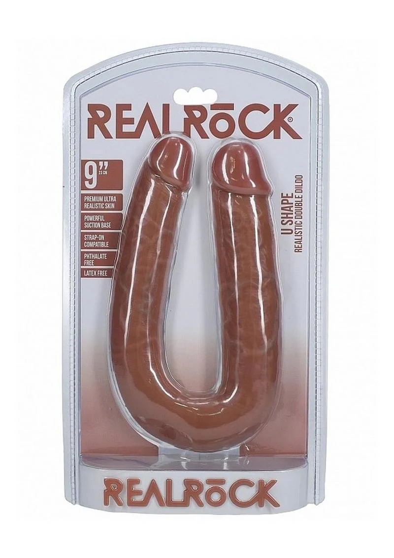 Realrock Ultra Realistic Skin U Shaped Double Dildo - Image 10