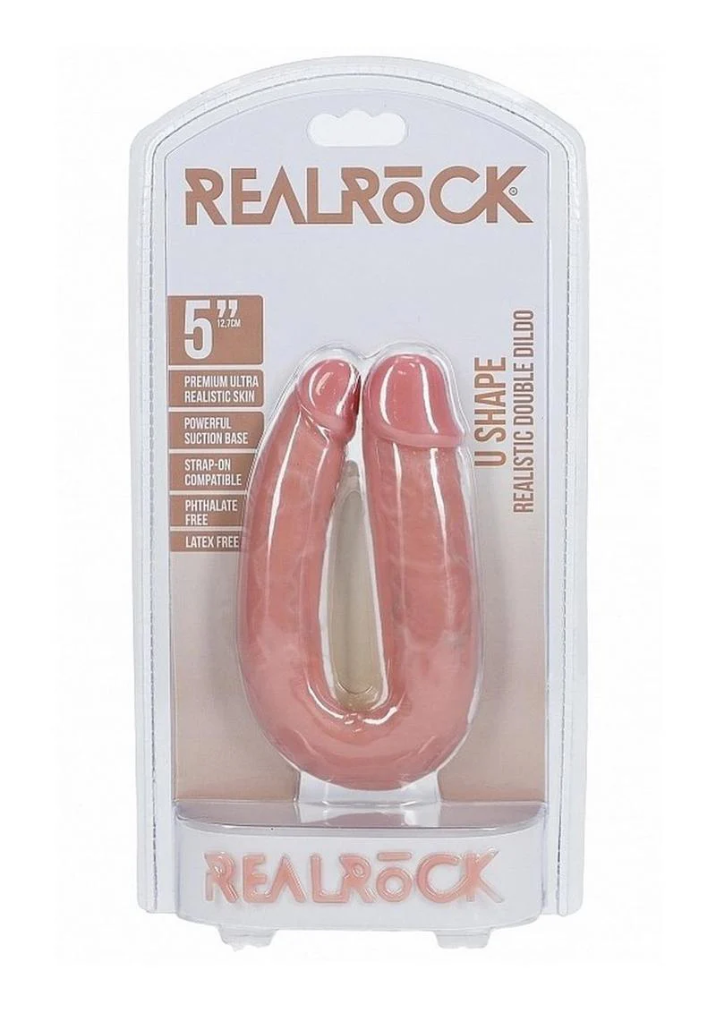 Realrock Ultra Realistic Skin U Shaped Double Dildo - Image 19