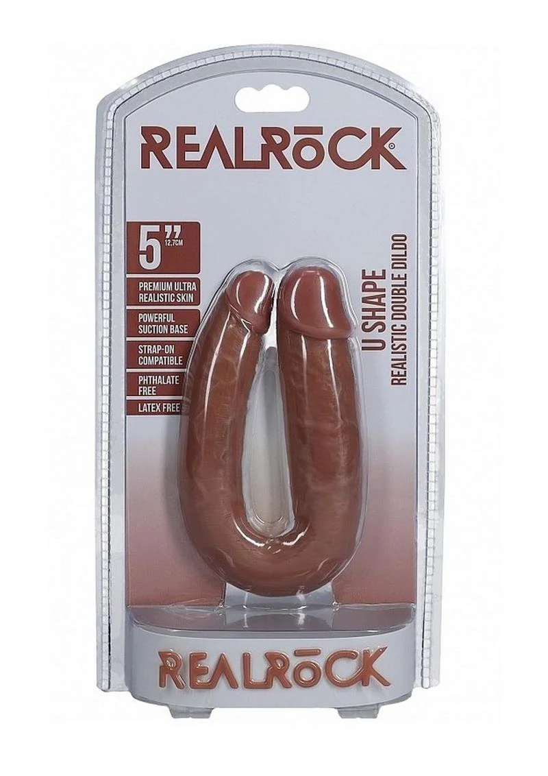 Realrock Ultra Realistic Skin U Shaped Double Dildo - Image 22