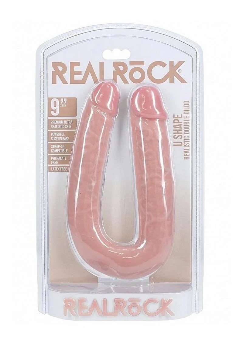 Realrock Ultra Realistic Skin U Shaped Double Dildo - Image 7