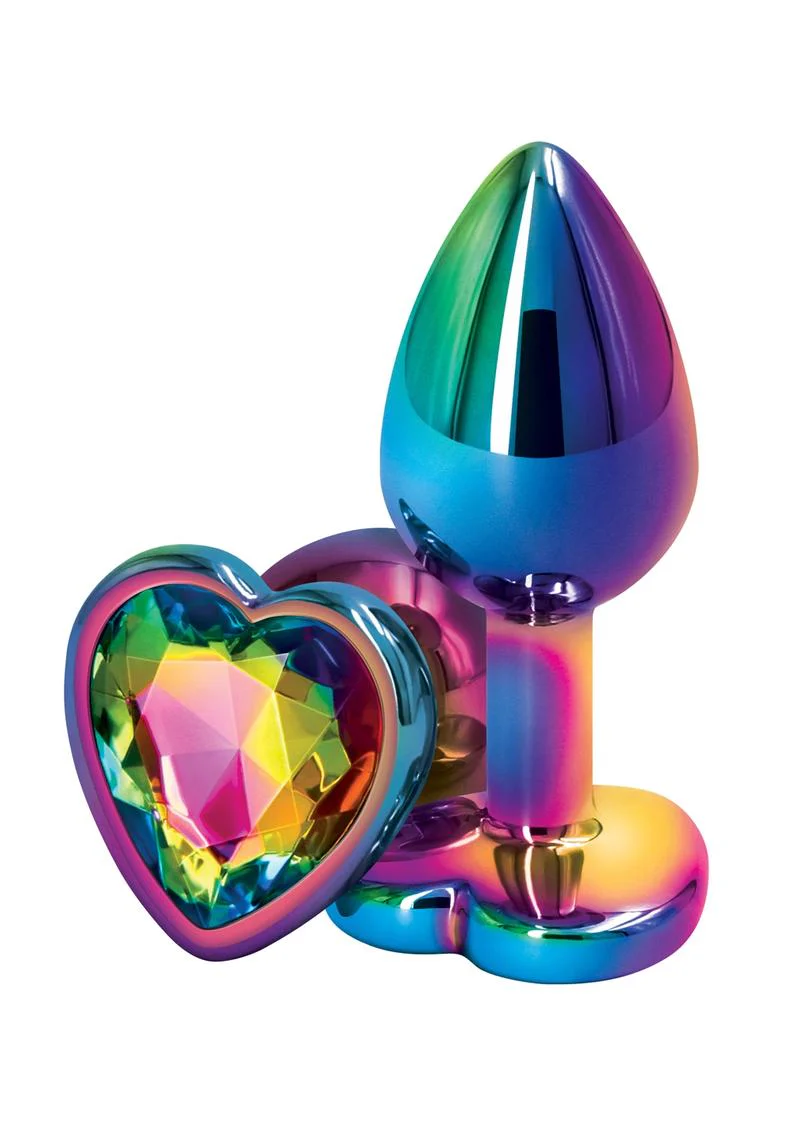 Rear Assets Multicolor Heart Anal Plug - Image 6