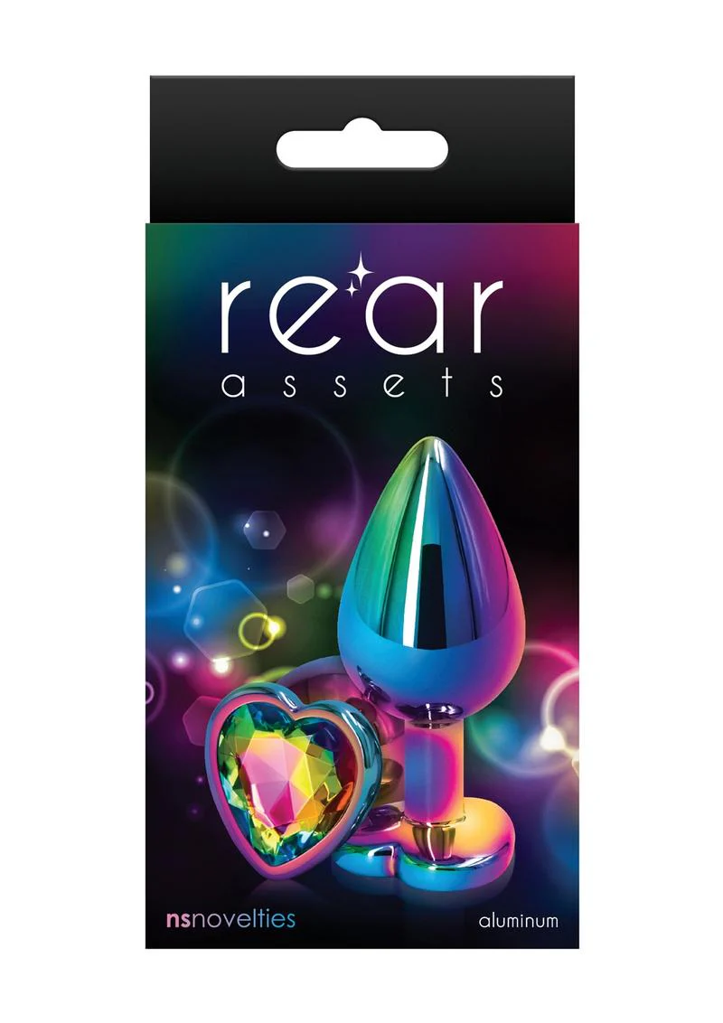 Rear Assets Multicolor Heart Anal Plug - Image 9