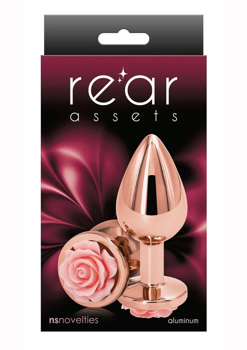 Rear Assets Rose Aluminum Anal Plug - Image 14