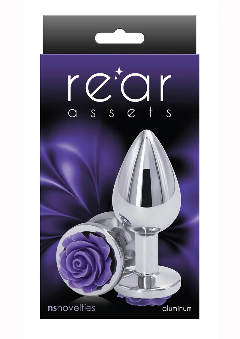 Rear Assets Rose Aluminum Anal Plug - Image 17