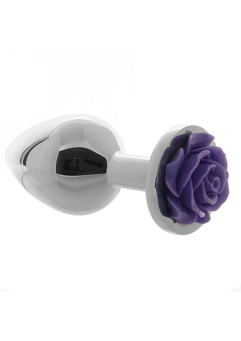 Rear Assets Rose Aluminum Anal Plug - Image 18