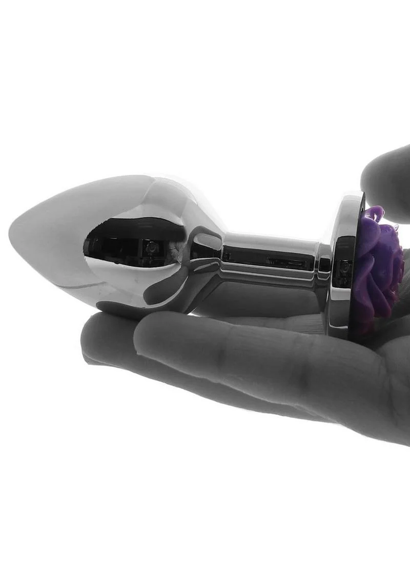 Rear Assets Rose Aluminum Anal Plug - Image 19