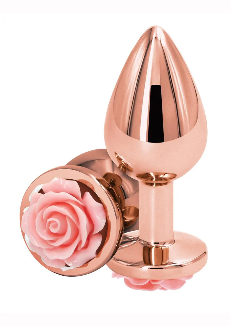 Rear Assets Rose Aluminum Anal Plug - Image 2