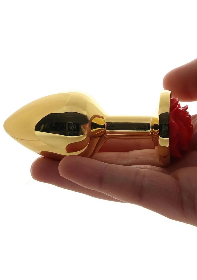 Rear Assets Rose Aluminum Anal Plug - Image 22