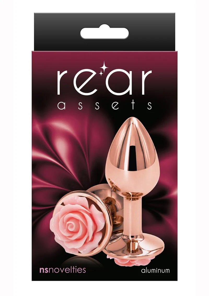 Rear Assets Rose Aluminum Anal Plug - Image 29