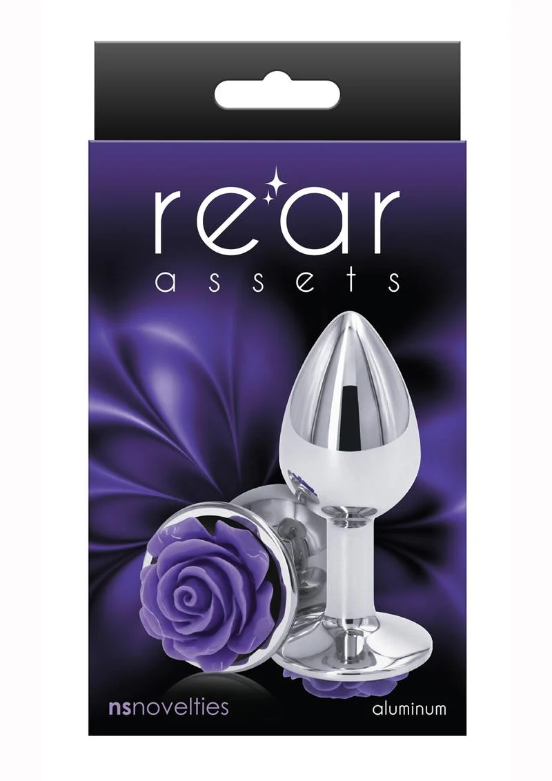 Rear Assets Rose Aluminum Anal Plug - Image 30