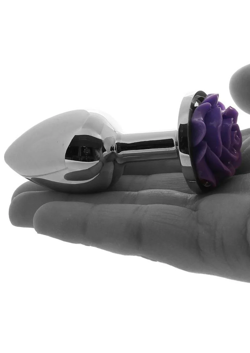 Rear Assets Rose Aluminum Anal Plug - Image 32