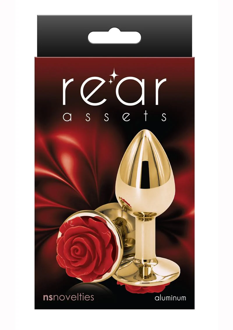 Rear Assets Rose Aluminum Anal Plug - Image 33