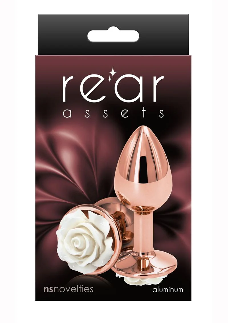 Rear Assets Rose Aluminum Anal Plug - Image 36