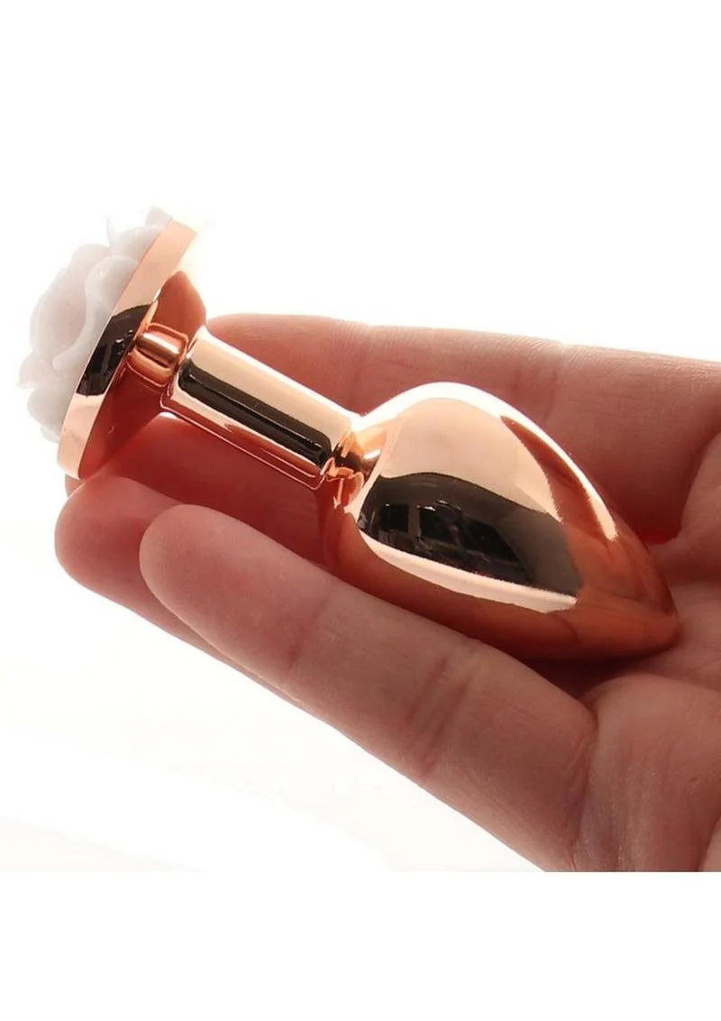 Rear Assets Rose Aluminum Anal Plug - Image 38