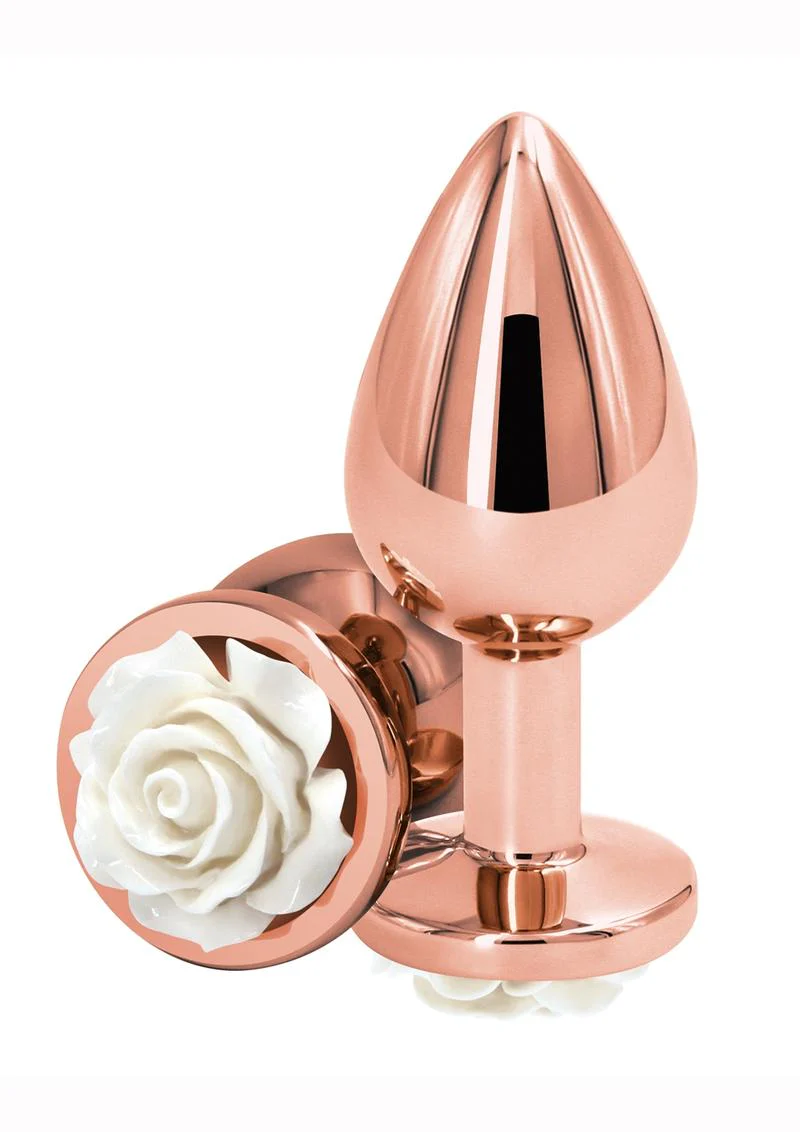 Rear Assets Rose Aluminum Anal Plug - Image 5