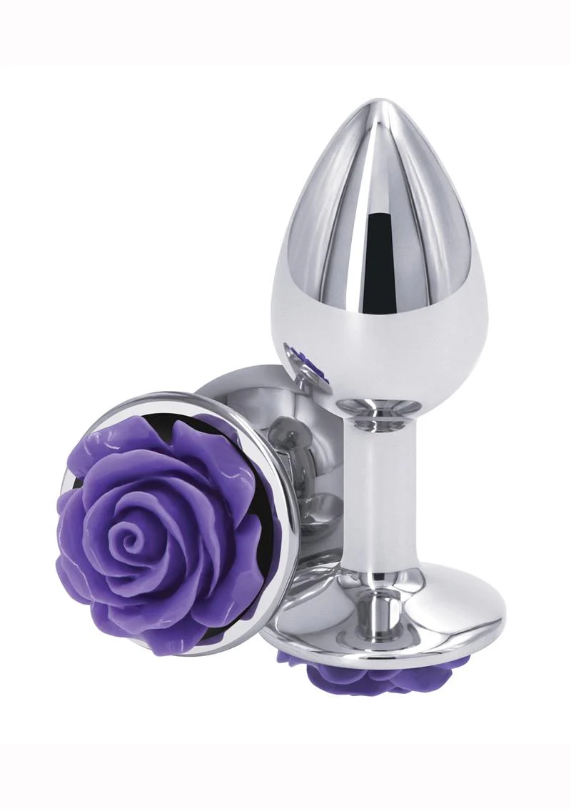Rear Assets Rose Aluminum Anal Plug - Image 8