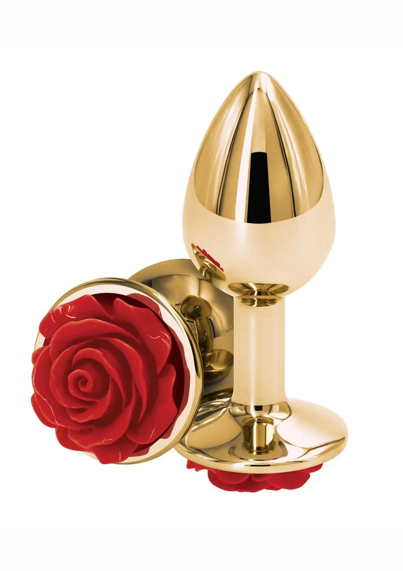 Rear Assets Rose Aluminum Anal Plug - Image 9