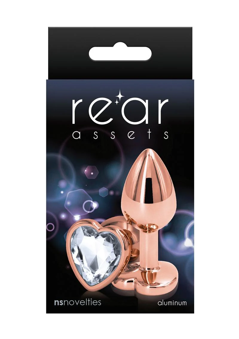 Rear Assets Rose Gold Heart Anal Plug - Image 10