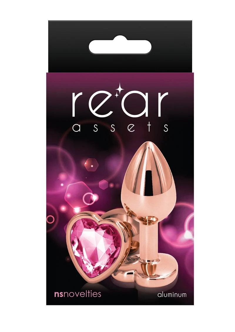 Rear Assets Rose Gold Heart Anal Plug - Image 11