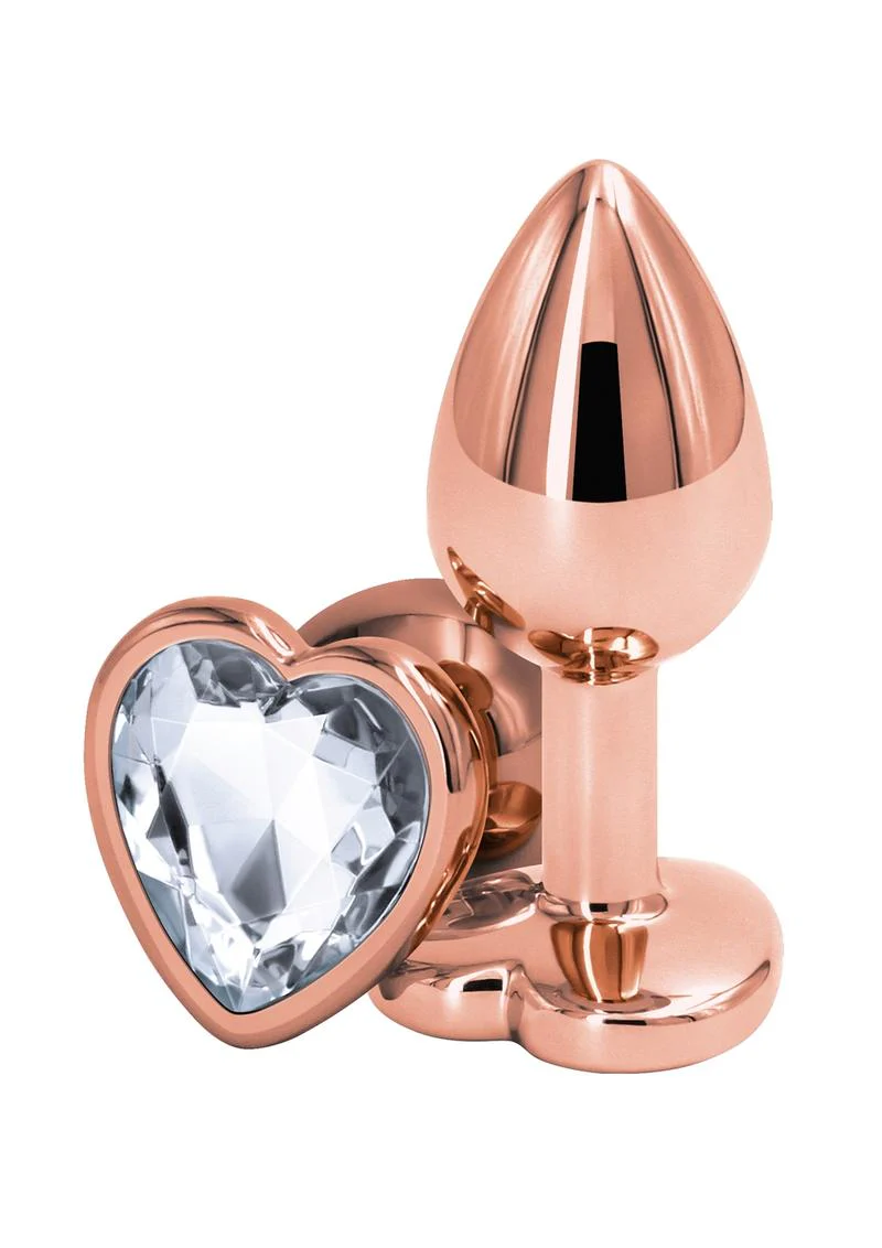 Rear Assets Rose Gold Heart Anal Plug - Image 4