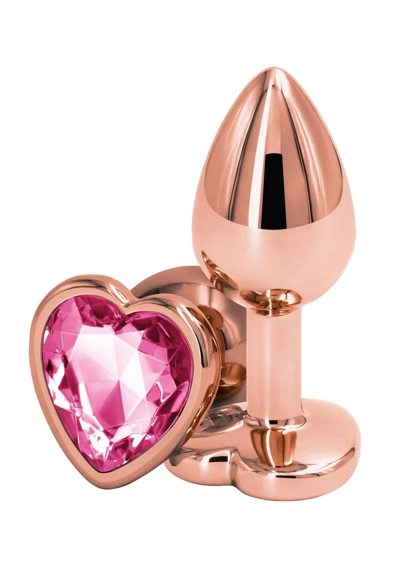 Rear Assets Rose Gold Heart Anal Plug - Image 5