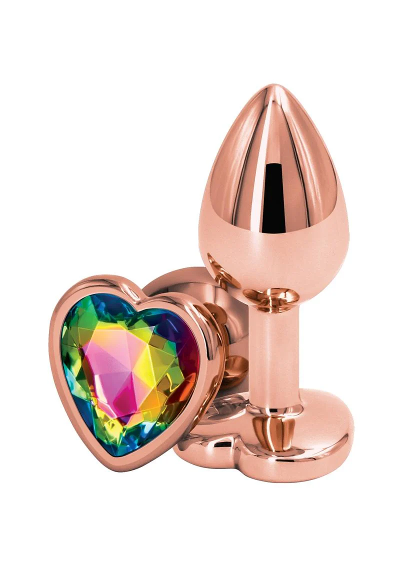 Rear Assets Rose Gold Heart Anal Plug - Image 6