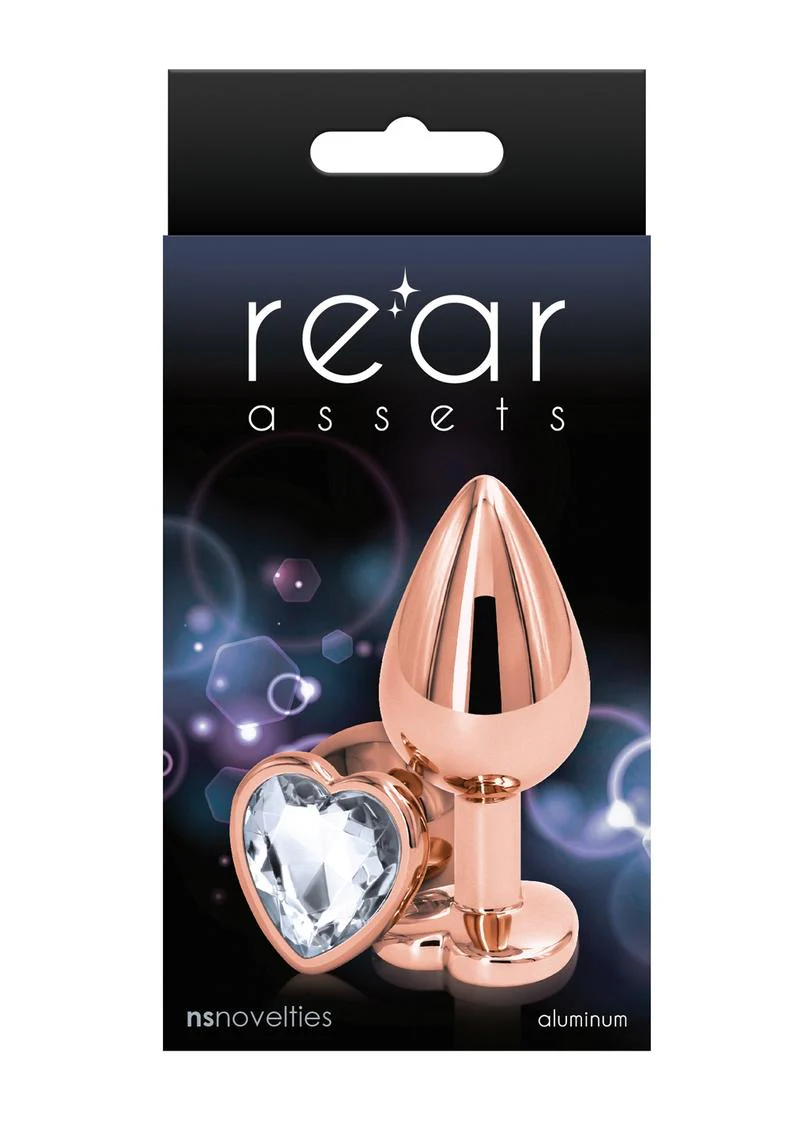 Rear Assets Rose Gold Heart Anal Plug - Image 7