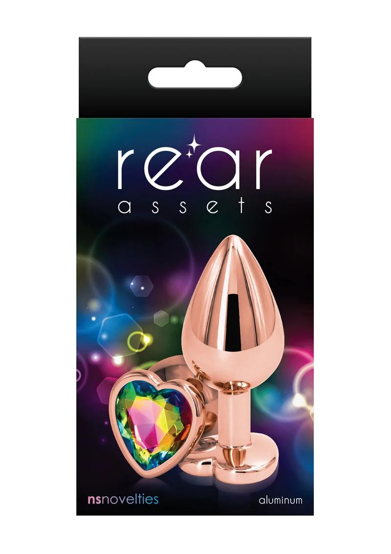 Rear Assets Rose Gold Heart Anal Plug - Image 9