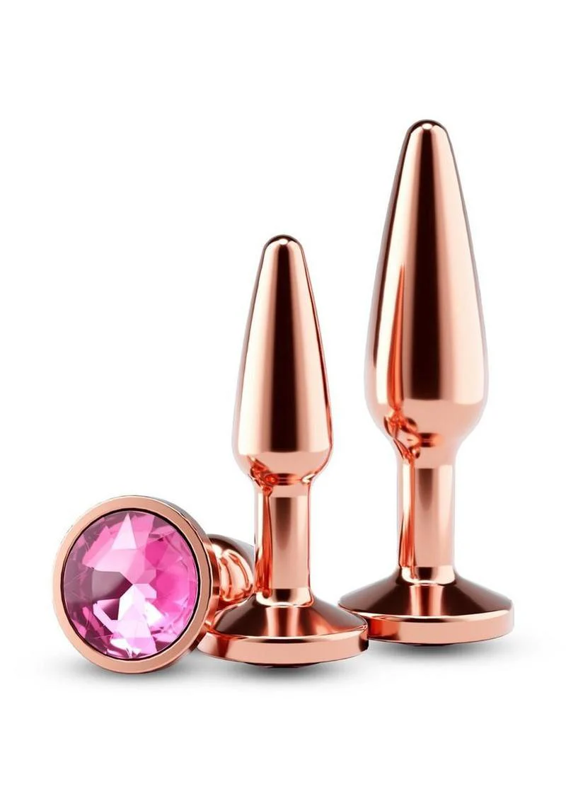 Rear Assets Tapered Trainer Chrome Plated Anal Plugs Kit - Image 3
