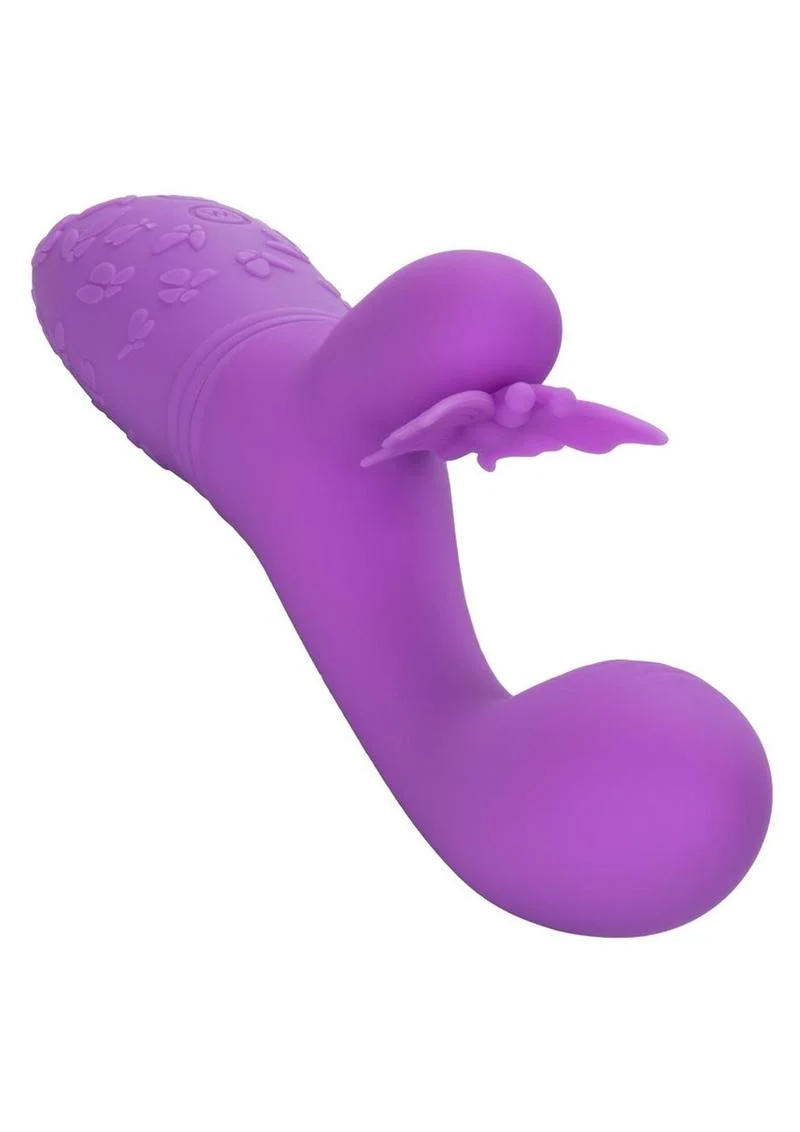 Rechargeable Butterfly Kiss Flutter Silicone Rabbit Vibrator - Image 3